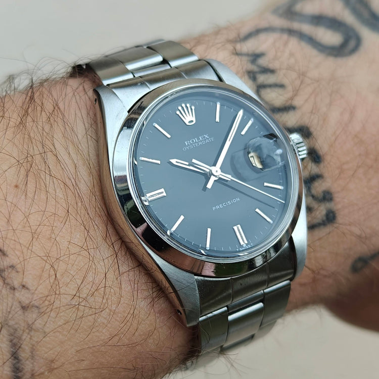 Rolex Oysterdate Precision: die Rolex mit Handaufzug — Vintage-Armbanduhr fotografiert von Mamontrevintage