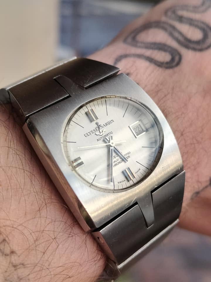 Ulysse Nardin Automatic 36000: Geschichte der Hochfrequenz-Chronometer — Vintage-Armbanduhr fotografiert von Mamontrevintage