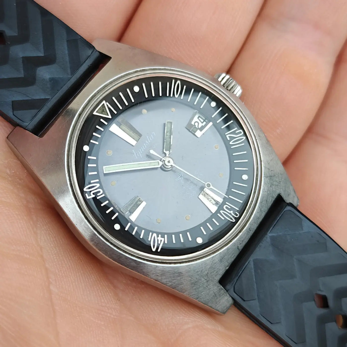 Aquastar 63 1701 Automatik-Taucheruhr — Archivfoto 7/9