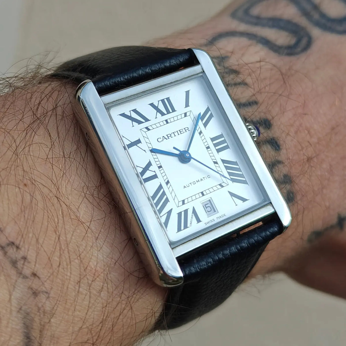 Cartier Tank Solo XL Automatik 3515 — Archivfoto 5/8