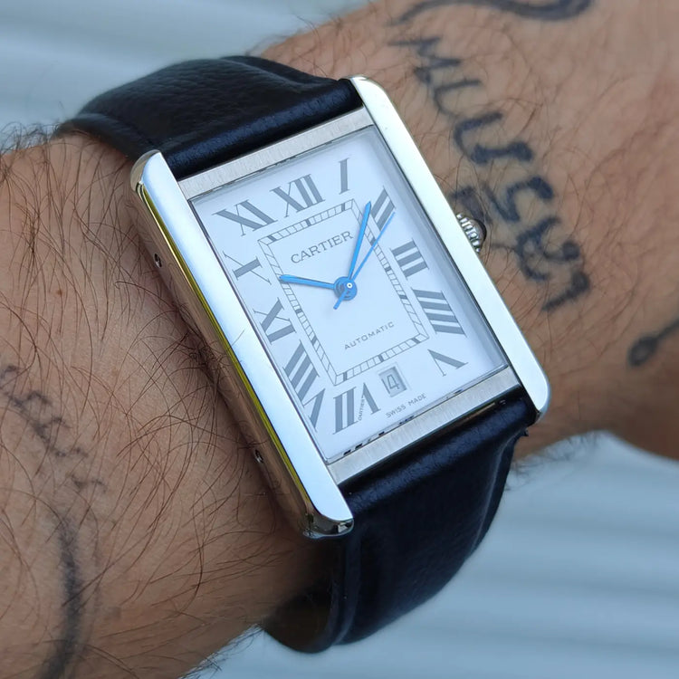 Cartier Tank Solo XL Automatik 3515, Etui + Karte — Archivfoto 4/11