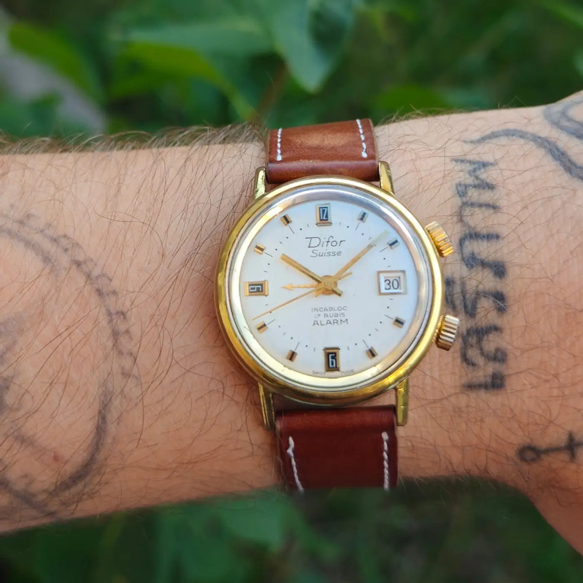 Difor Alarm mechanische Armbanduhr mit Wecker — Foto 4/10