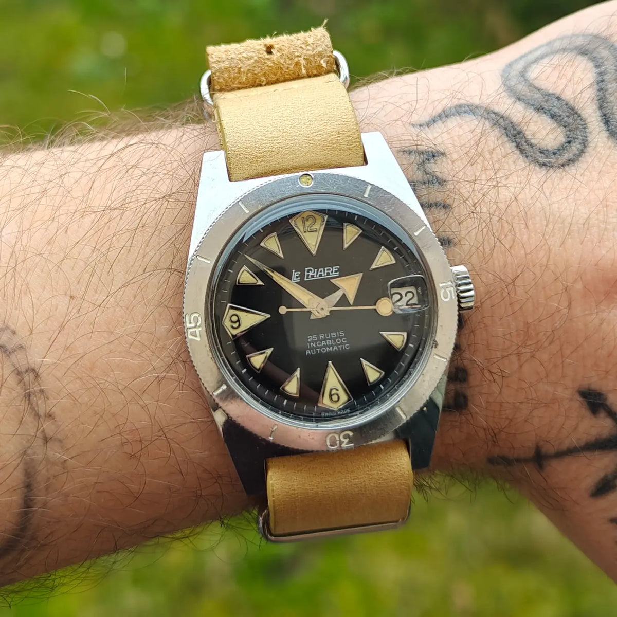Le phare Skin Diver Automatik-Uhr — Archivfoto 8/10