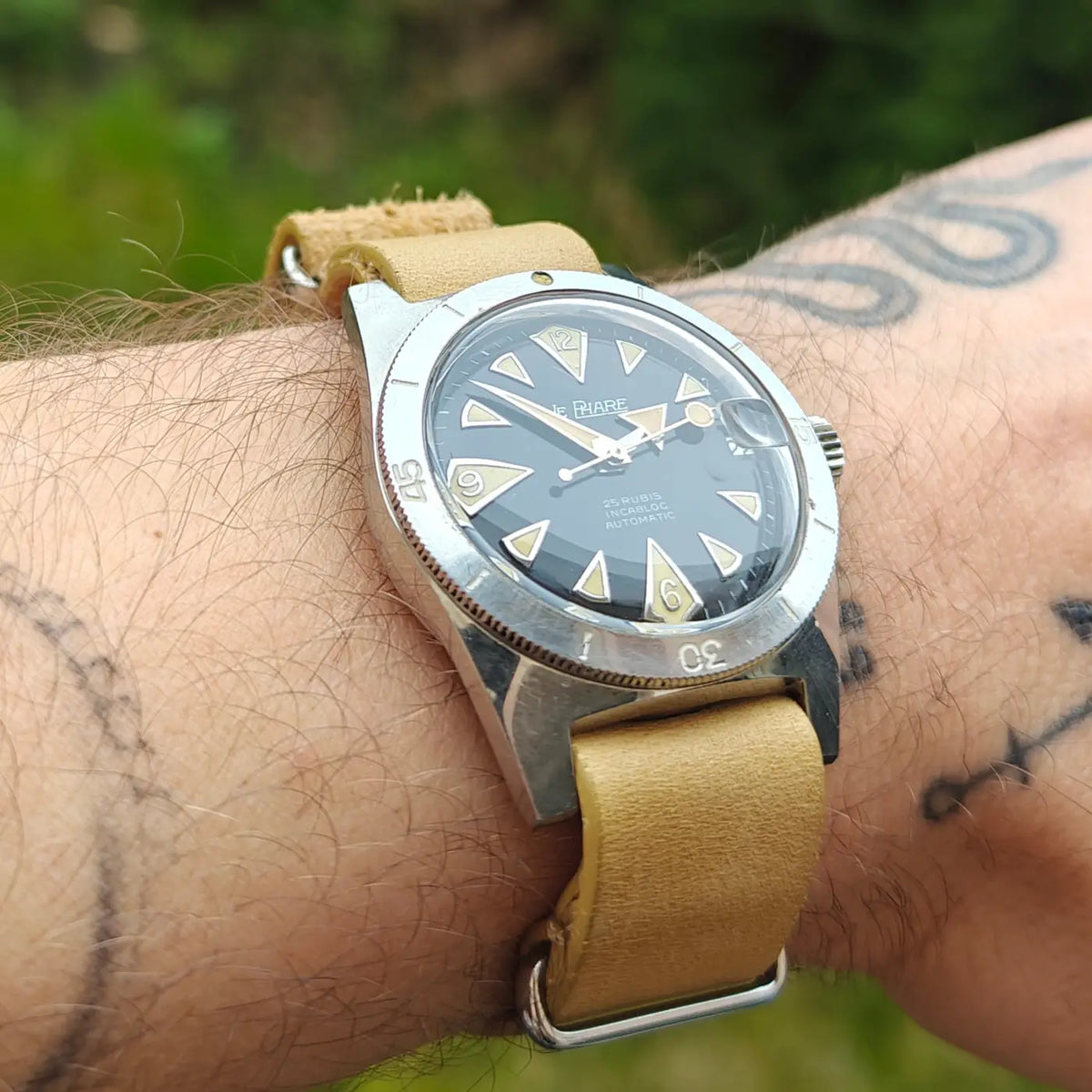 Le phare Skin Diver Automatik-Uhr — Archivfoto 7/10