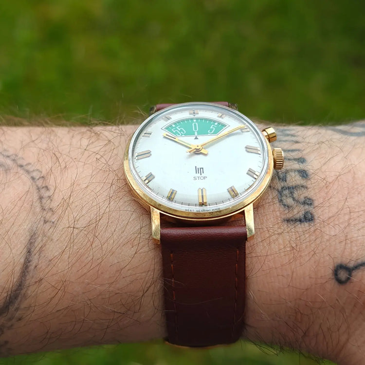 Lip stop plaqué dial vert