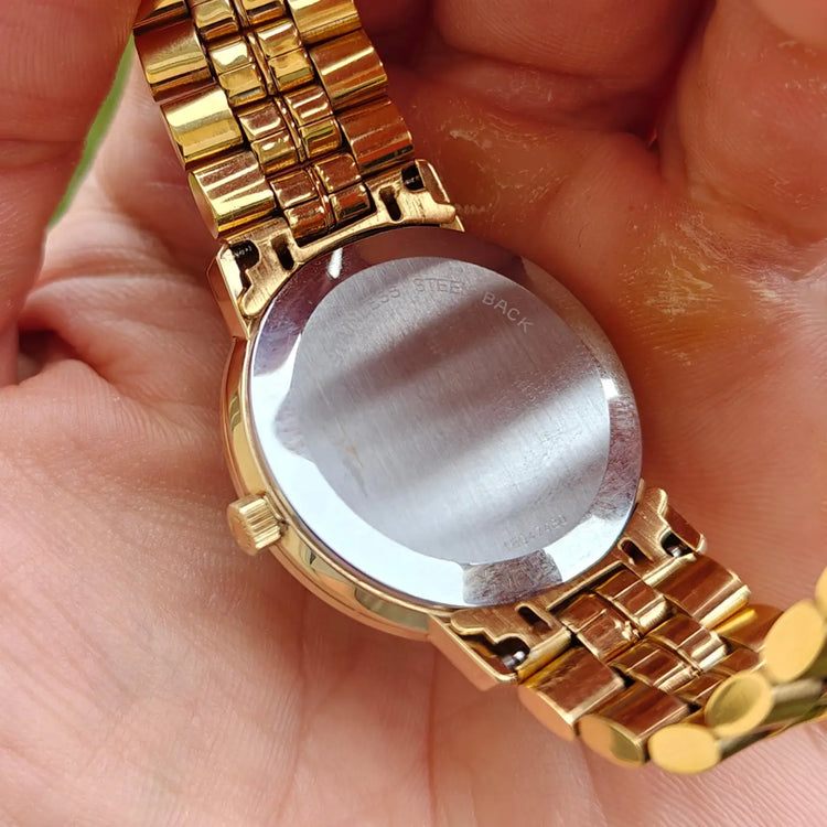 Longines mechanisch, Leinentextur-Zifferblatt — Archivfoto 7/9
