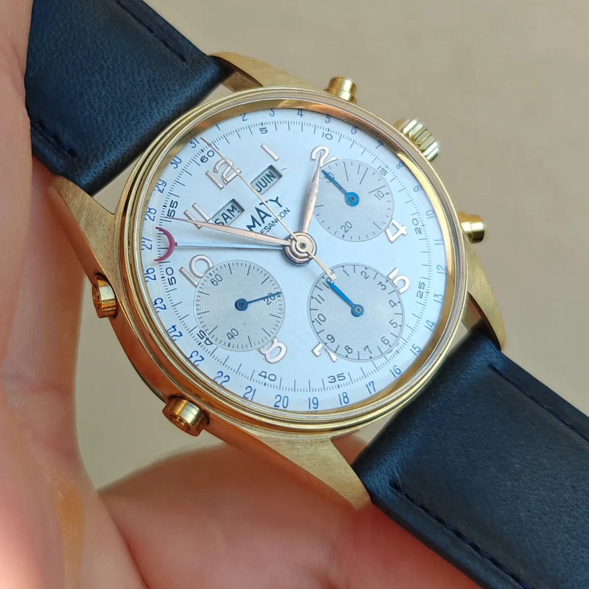 Maty Chronograph mit Dreifachkalender Valjoux 72C — Archivfoto 2/7