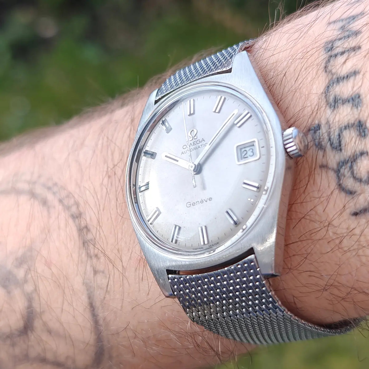 Omega Genève Automatik komplett aus Stahl — Archivfoto 3/8