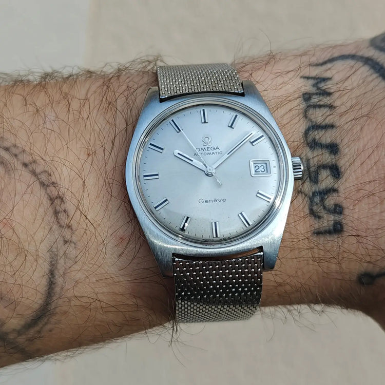 Omega Genève Automatik komplett aus Stahl — Archivfoto 2/8