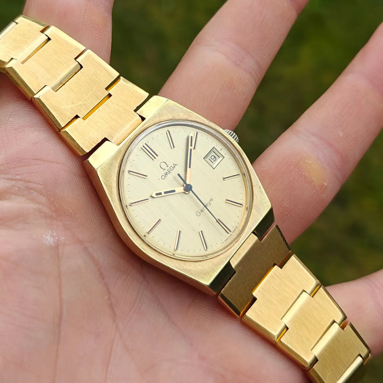 Omega Genève original vollvergoldet — Archivfoto 9/9