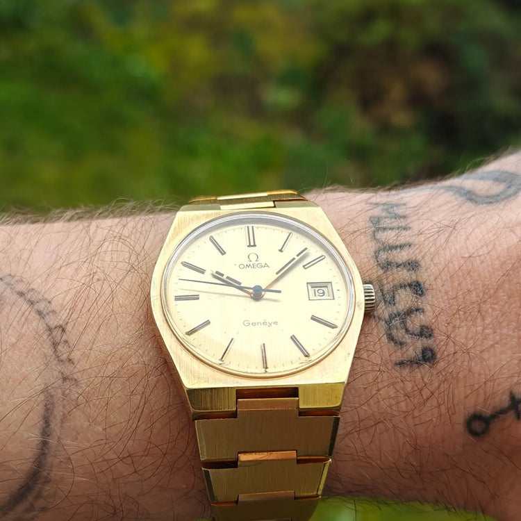 Omega Genève original vollvergoldet — Archivfoto 3/9