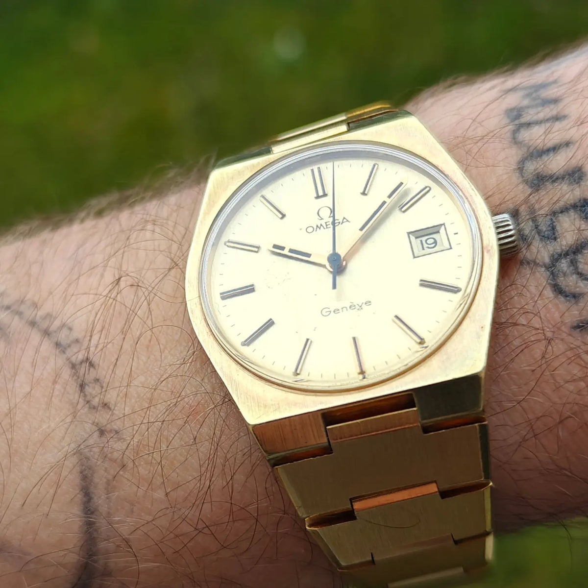 Omega Genève original vollvergoldet — Archivfoto 7/9