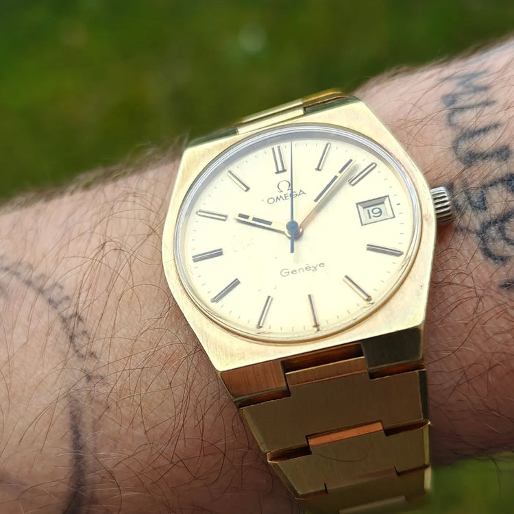 Omega Genève original vollvergoldet — Archivfoto 7/9