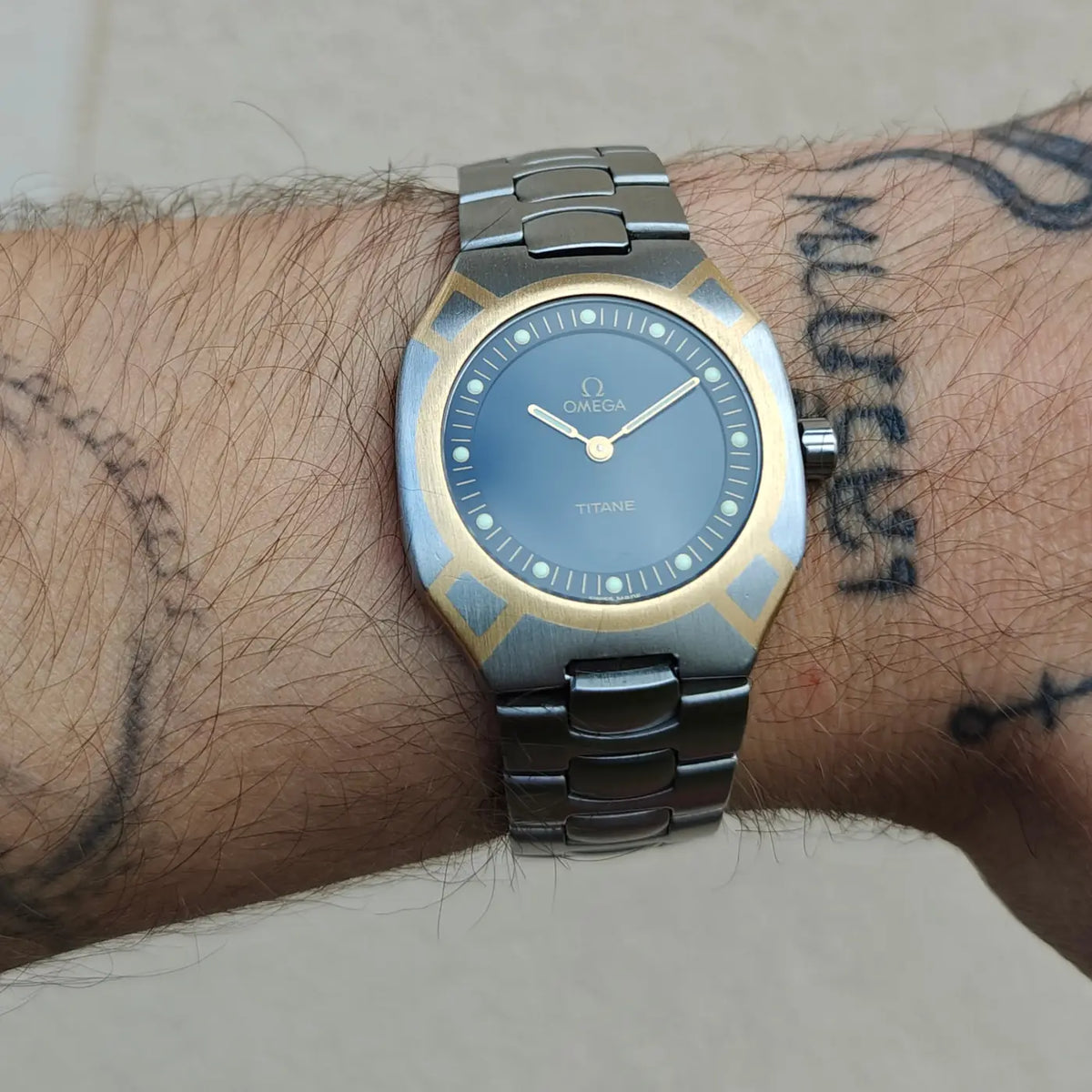 Omega Seamaster Polaris titane et or 1991