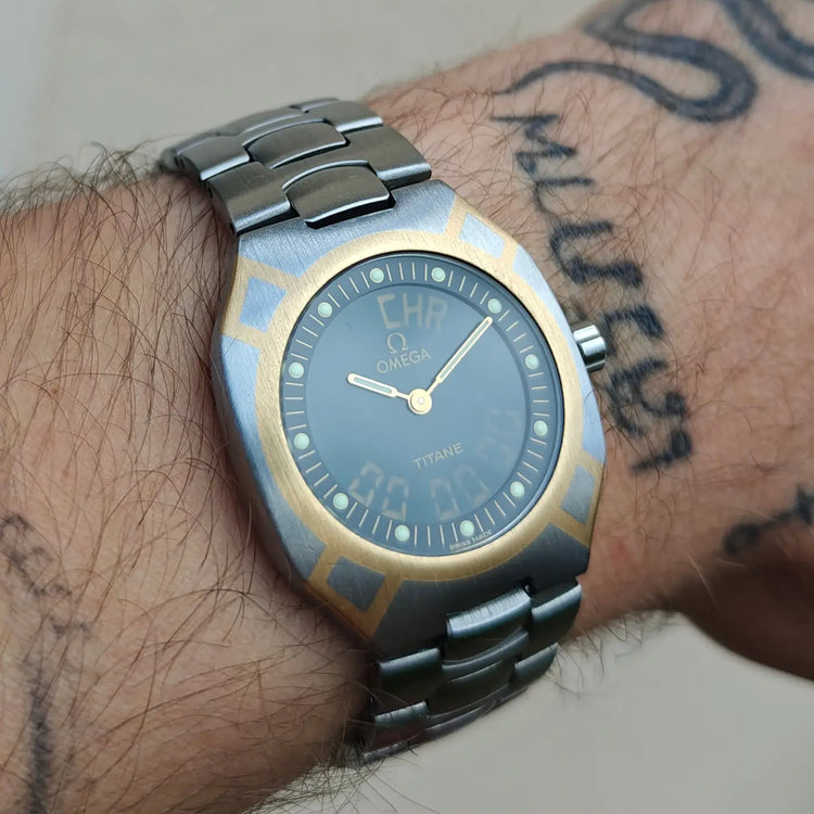 Omega Seamaster Polaris titane et or 1991