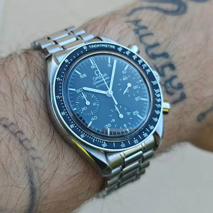Omega Speedmaster Reduced, 1998, komplett mit Zubehör