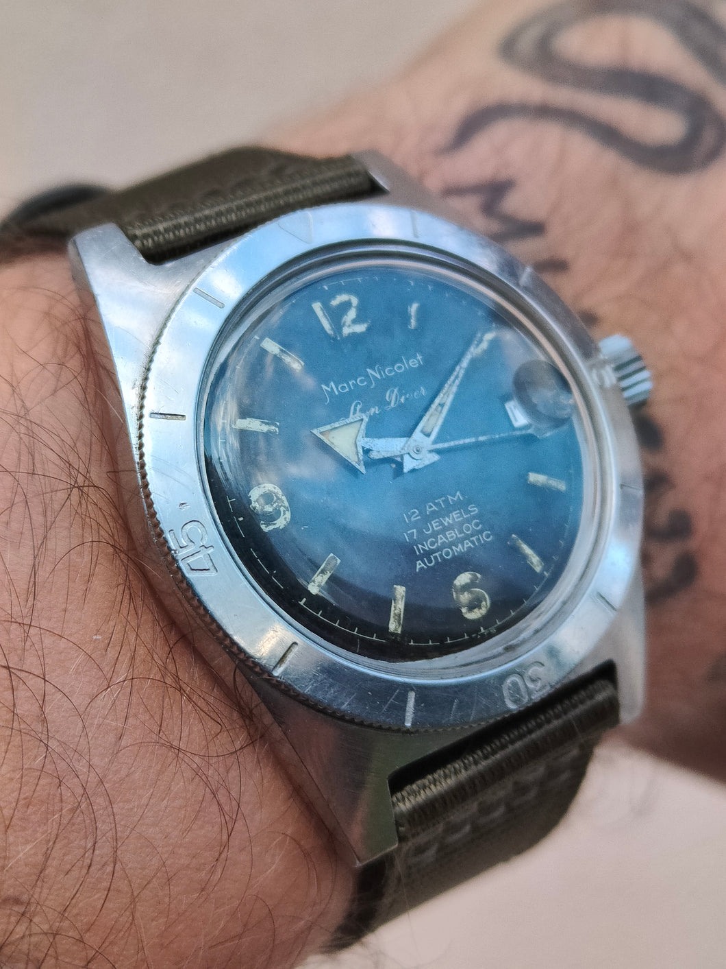 Marc Nicolet automatique 12 atm