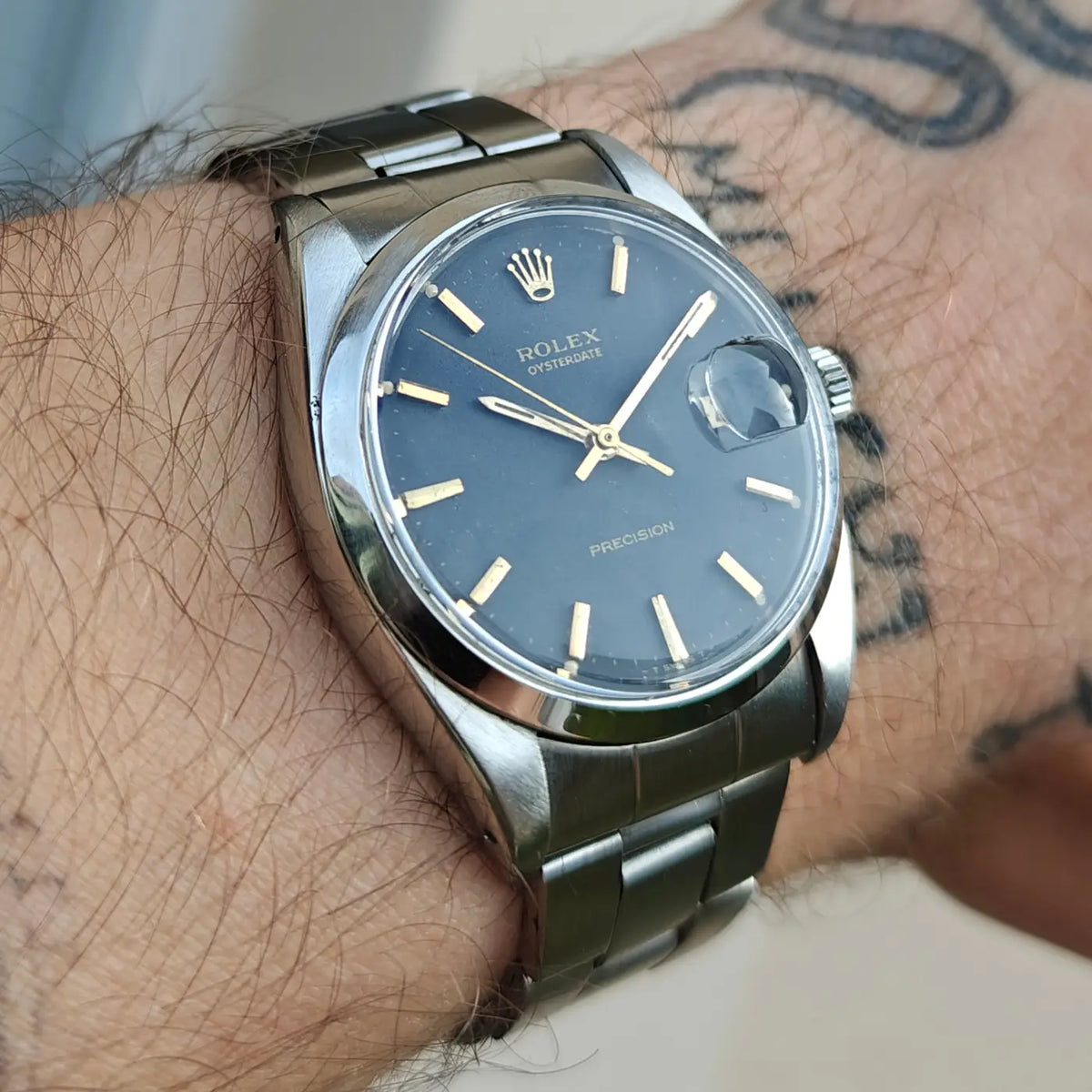 Rolex Oysterdate Précision 6694 gilt dial