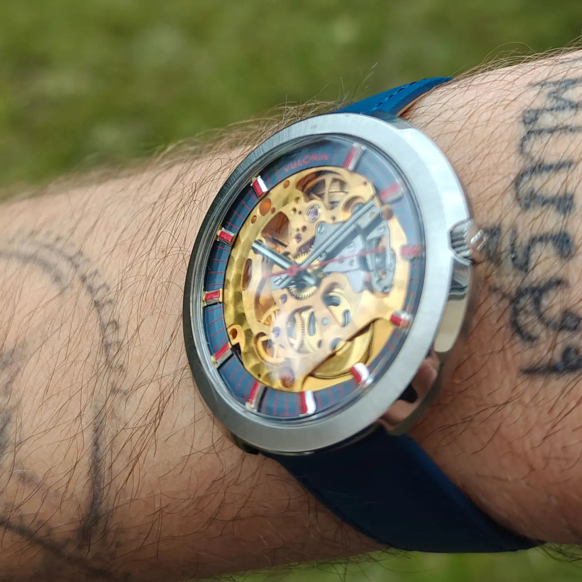 Vulcain Skeleton automatique 70’s