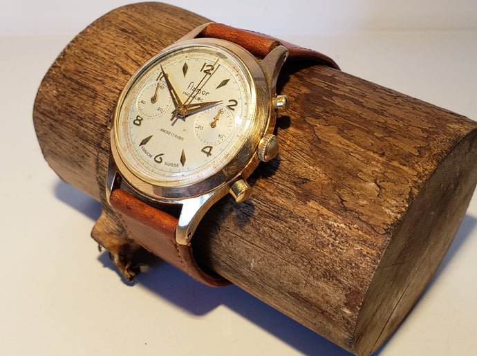 Chronographe vintage Flamor équipé dun Landeron 248