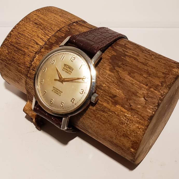 Montre automatique vintage Technos Avalon Cal AS des années 60 34mm hors couronne